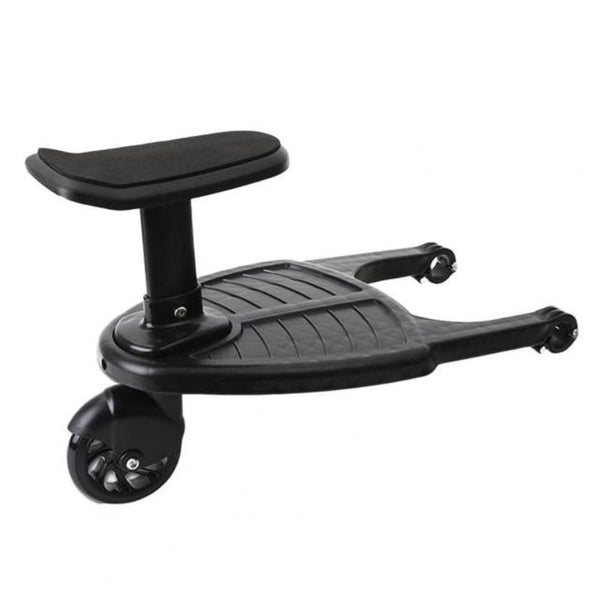 Stroller Board with 360 Degree Swivel Wheel and Textured Standing Surface