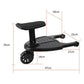Stroller Board with 360 Degree Swivel Wheel and Textured Standing Surface