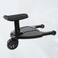 Stroller Board with 360 Degree Swivel Wheel and Textured Standing Surface