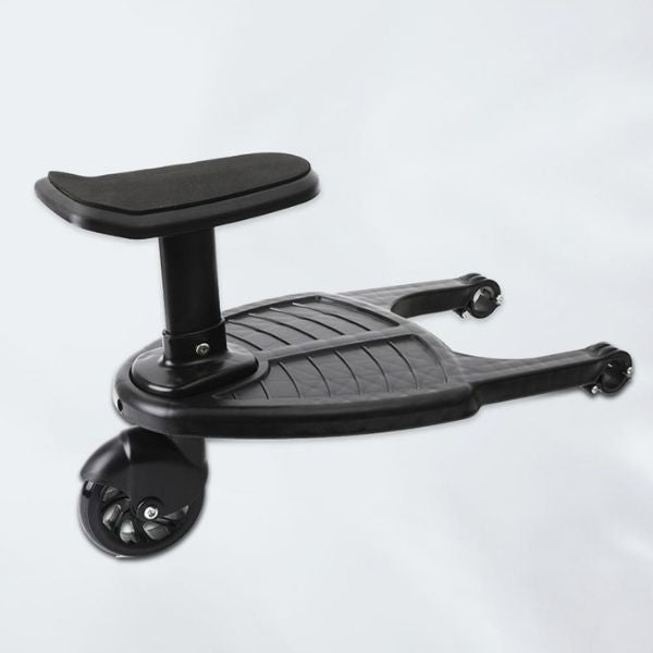Stroller Board with 360 Degree Swivel Wheel and Textured Standing Surface