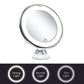 Magnifying Mirror with LED Lighting and Dual Magnification, 360 Rotation