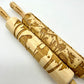 Nativity Scene Embossed Wooden Rolling Pin with 10-Inch Barrel