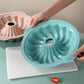 Food Grade Silicone Baking Mold with Nonstick Release and Decorative Pattern, Dishwasher Safe
