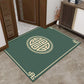 Floral Entryway Mat with Dirt Trapping Surface and Floor Protection