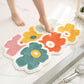 Heart Shaped Area Rug with Plush Fibers and Non-Slip Backing, Machine Washable