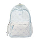 Bow Print Backpack with Multiple Compartments and Adjustable Padded Straps