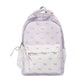 Bow Print Backpack with Multiple Compartments and Adjustable Padded Straps