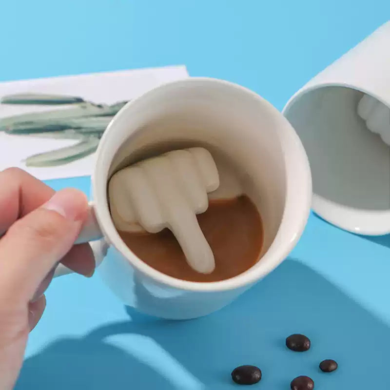 Middle Finger Ceramic Mug - Image 2