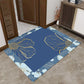 Floral Entryway Mat with Dirt Trapping Surface and Floor Protection