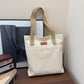 Canvas Tote Bag with Reinforced Shoulder Straps and Spacious Compartment