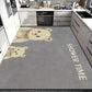 Cushioned Kitchen Floor Mat with Floral Pattern and Non-Slip Backing