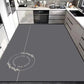 Cushioned Kitchen Floor Mat with Floral Pattern and Non-Slip Backing