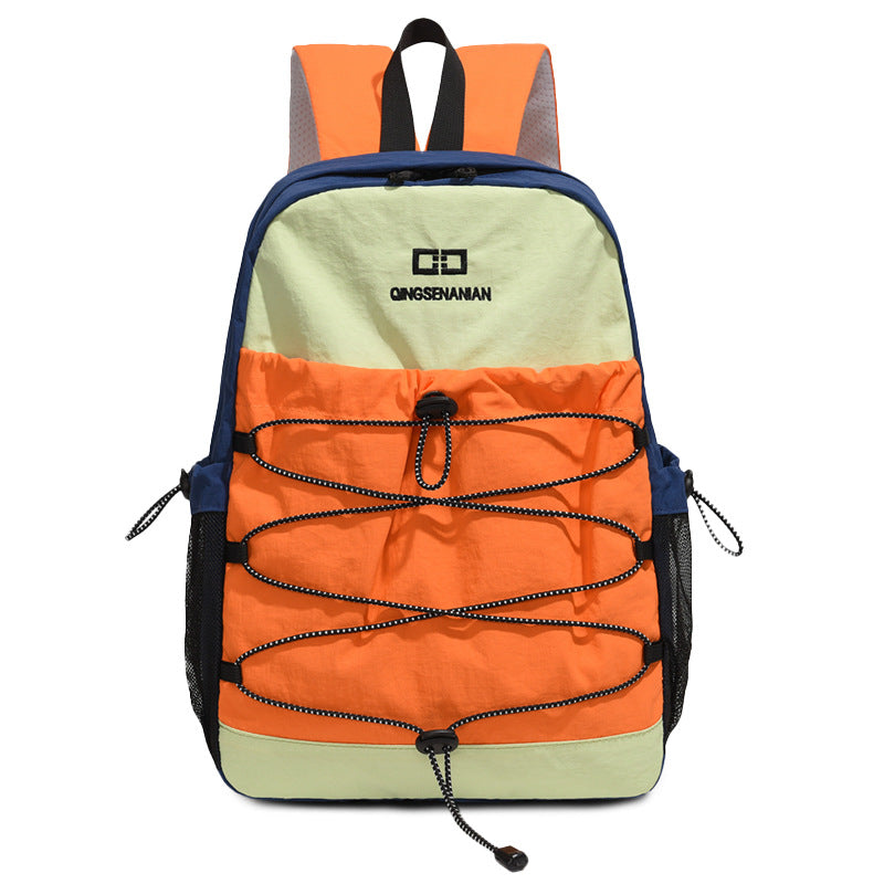 Foldable Backpack with Water Resistant Fabric and Padded Straps, Multiple Pockets