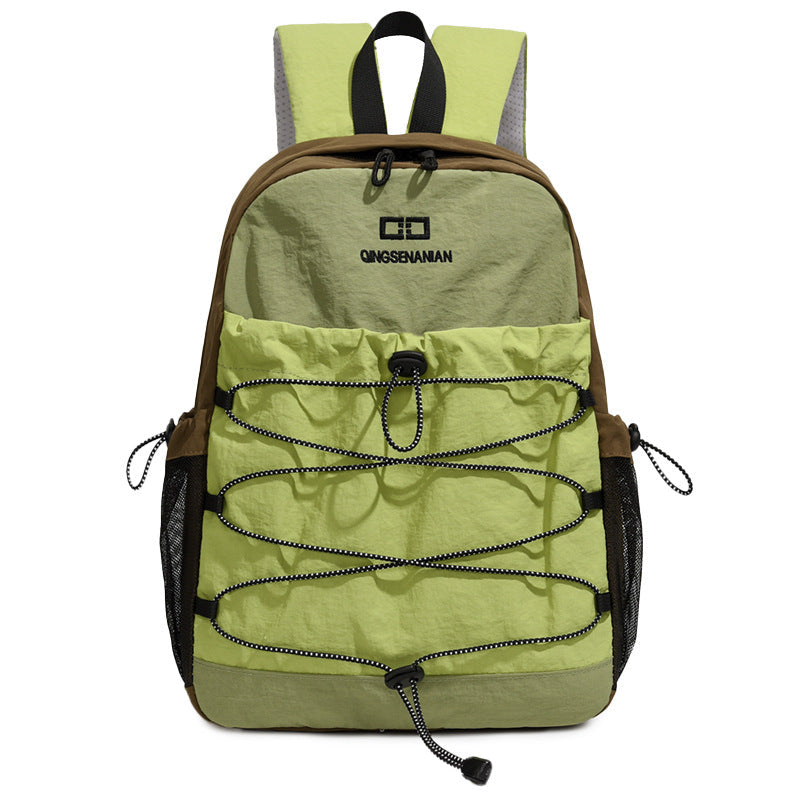 Foldable Backpack with Water Resistant Fabric and Padded Straps, Multiple Pockets