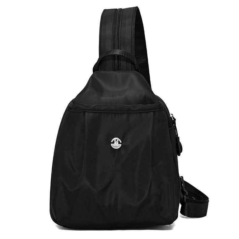 Sling Backpack with Adjustable Strap and Multiple Zippered Compartments