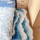 Heart Shaped Area Rug with Plush Fibers and Non-Slip Backing, Machine Washable