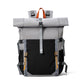 Rolltop Backpack with Water Resistant Fabric and Padded Straps, Multiple Compartments