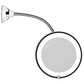 10X Magnifying Mirror with LED Edge Lighting and Adjustable Suction Base