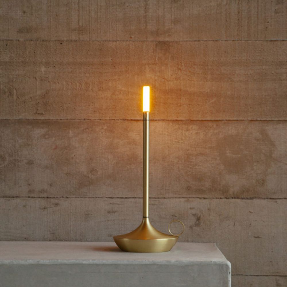 Portable Table Lamp with Romantic Candlelight Glow