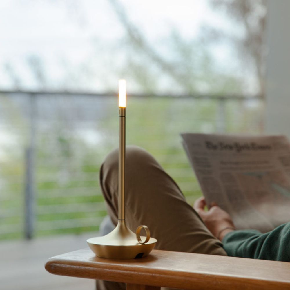 Portable Table Lamp with Romantic Candlelight Glow