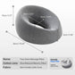 Face Down Pillow for Massage Table, Adjustable Face Pillow for Bed and Stomach Sleeping with Removable Gray Cover