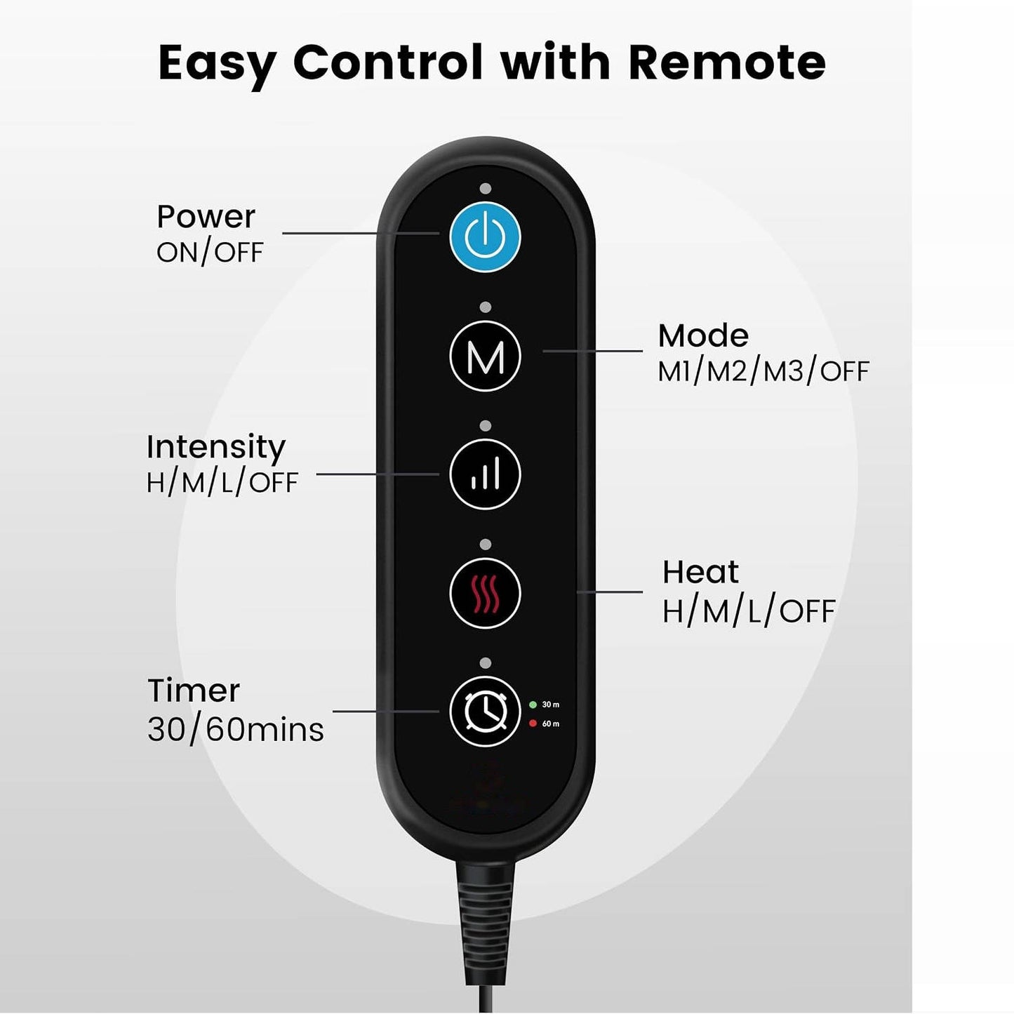 Heating Pad for Back, Graphene Heating and Massage Pad for Home Relaxation