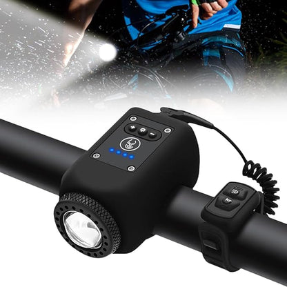 Bicycle Light and Horn with 110dB Alert and Remote Control