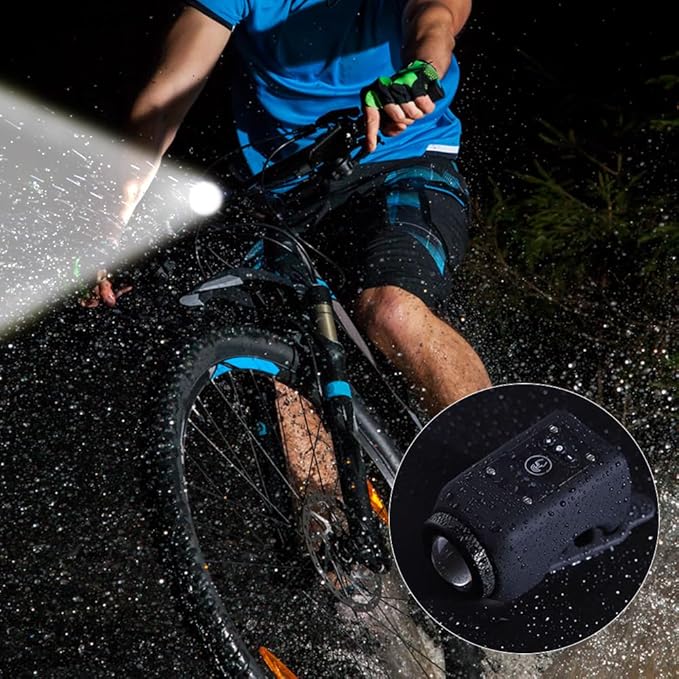 Bicycle Light and Horn with 110dB Alert and Remote Control