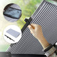 Foldable Car Window Sunshade with Reflective Heat Barrier and UV Protection
