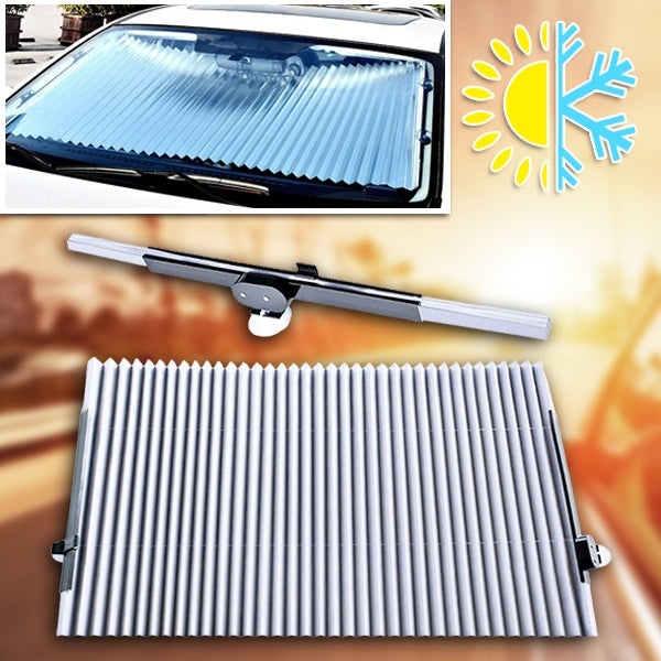Foldable Car Window Sunshade with Reflective Heat Barrier and UV Protection
