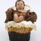 Nativity Scene Set with Fabric Clothing and Hand Painted Resin Figures, 11-Piece