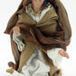 Nativity Scene Set with Fabric Clothing and Hand Painted Resin Figures, 11-Piece