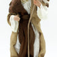 Nativity Scene Set with Fabric Clothing and Hand Painted Resin Figures, 11-Piece