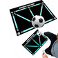 Soccer Training Mat with Numbered Grid and Elastic Cord for Footwork Drills