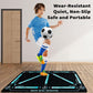 Soccer Training Mat with Numbered Grid and Elastic Cord for Footwork Drills