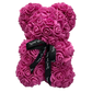 Foam Rose Teddy Bear with Ribbon Neck Detail and Dust Resistant Material