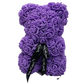 Foam Rose Teddy Bear with Ribbon Neck Detail and Dust Resistant Material