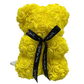 Foam Rose Teddy Bear with Ribbon Neck Detail and Dust Resistant Material