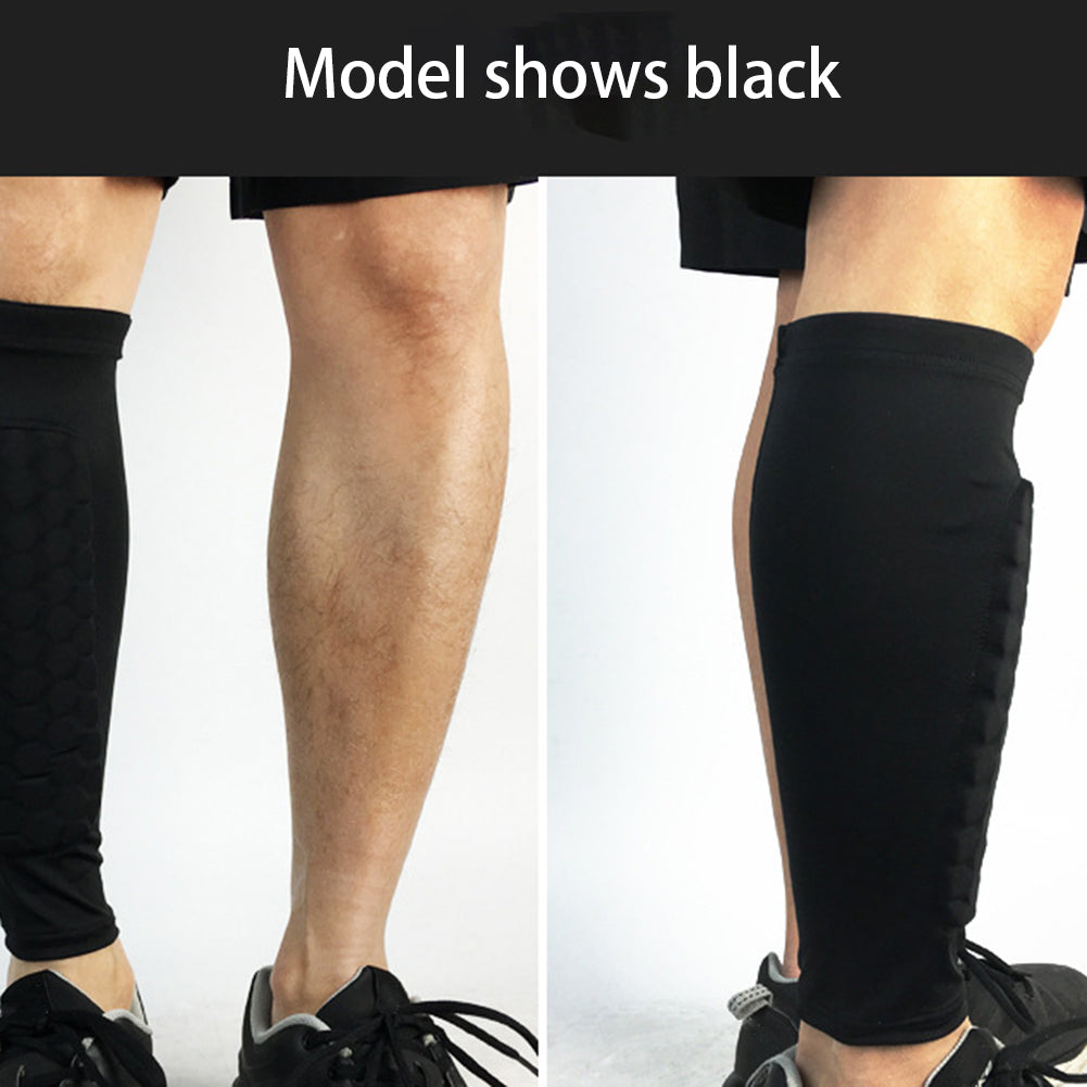 Shin Guard Sleeves with EVA Honeycomb Padding and Silicone Grip, Multi-Sport