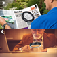 Powerful 30x Handheld Magnifying Glass with LED Lights for Seniors