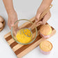 Bread Dough Whisk with Open Coil Design and Beechwood Handle