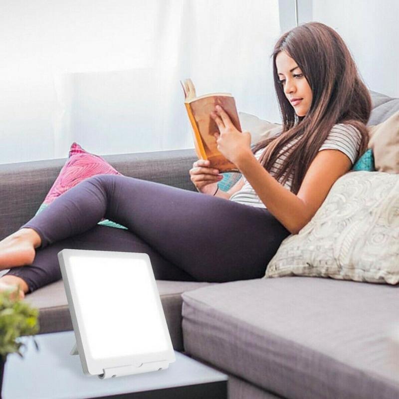 Light Therapy Lamp with Adjustable Stand and Dual Brightness Modes, 60 LED Bulbs
