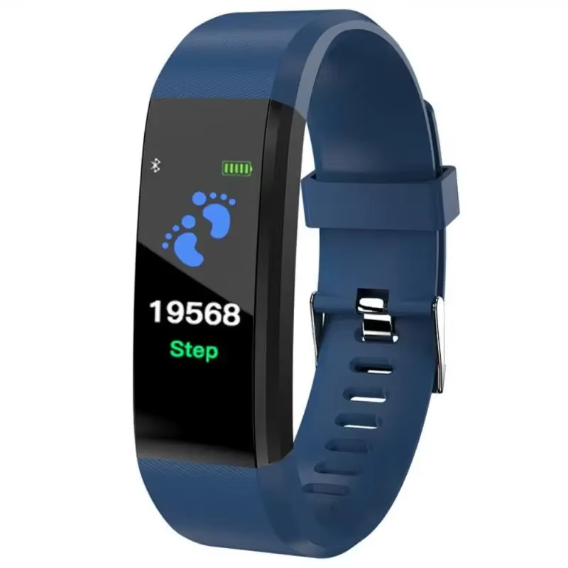 Fitness Smartwatch with Heart Rate and Blood Pressure Monitoring, Step Tracking