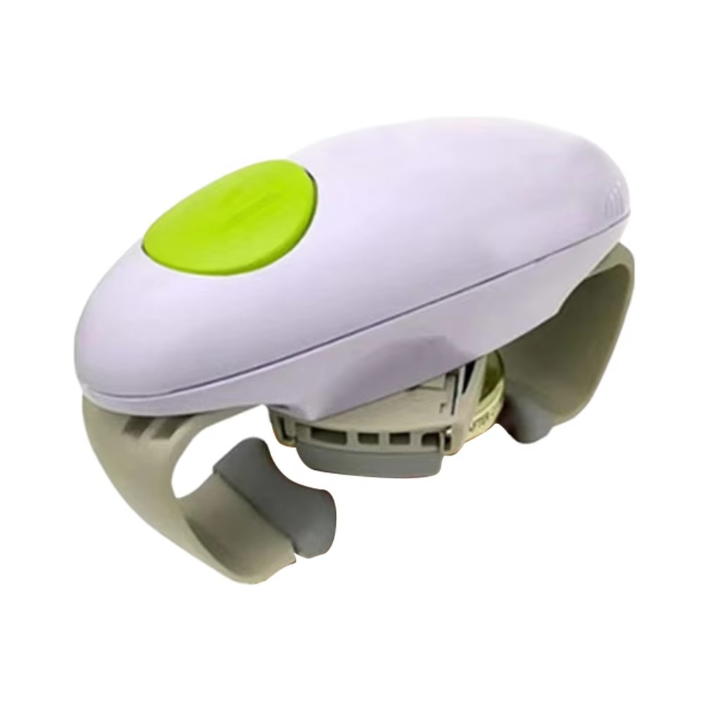 Battery Powered Jar and Can Opener with One Button Operation