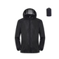 Outdoor Jacket with Adjustable Hood and Water Repellent Fabric for Men and Women