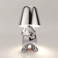 Rechargeable LED Table Lamp with Metal Frame and USB Charging, 30cm