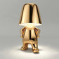 Rechargeable LED Table Lamp with Metal Frame and USB Charging, 30cm