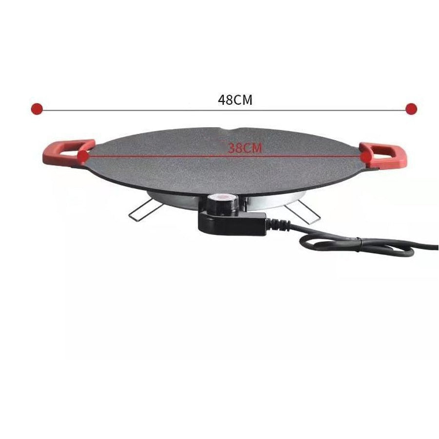 Smokeless Non-stick Plate Electric Grill - Image 7
