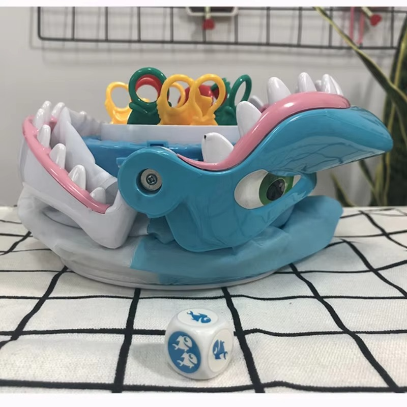 Shark Bite Game with Random Jaw Snap and Interactive Teeth Press