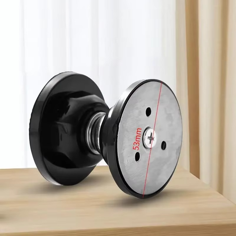 Magnetic Door Stop with Stainless Steel Body and Adhesive Installation